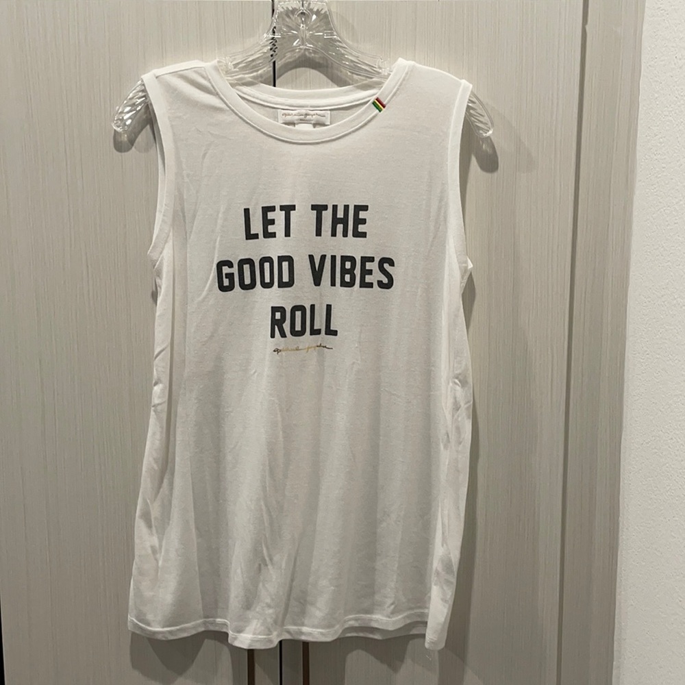 small spiritual gangster good vibes muscle tank